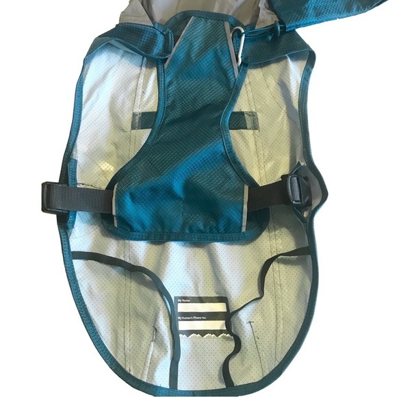 Arcadia Trail Reflective & Waterproof Dog Raincoat with Storage Bag Small - Picture 2 of 6